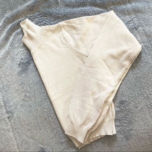 White Turtle Neck Top